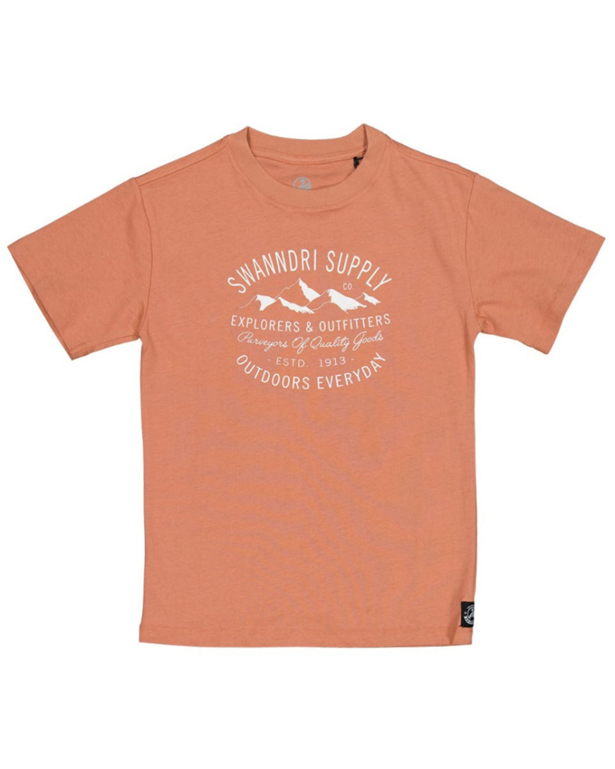 Cotton Orange t-shirt with white text and graphics on a white background