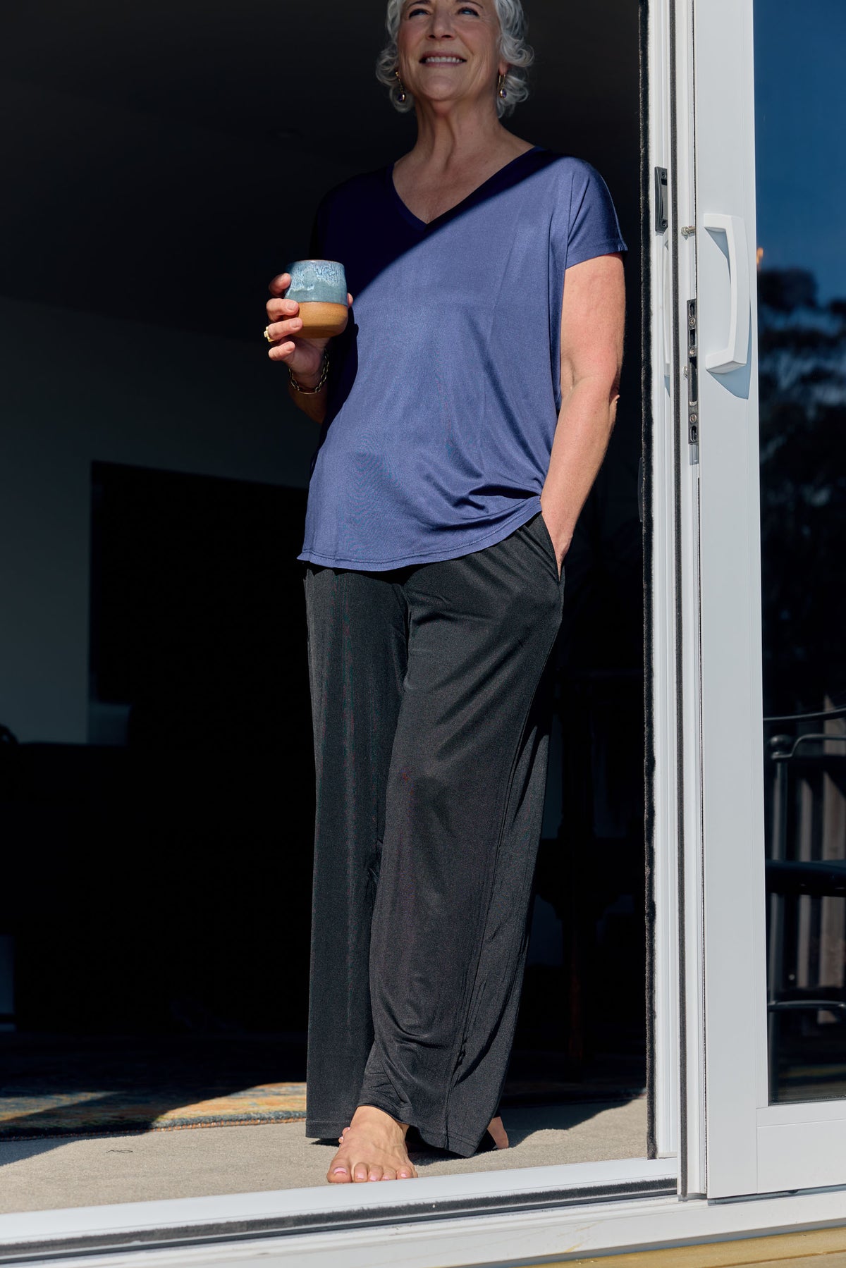Silk Wide Leg Lounge Pants
