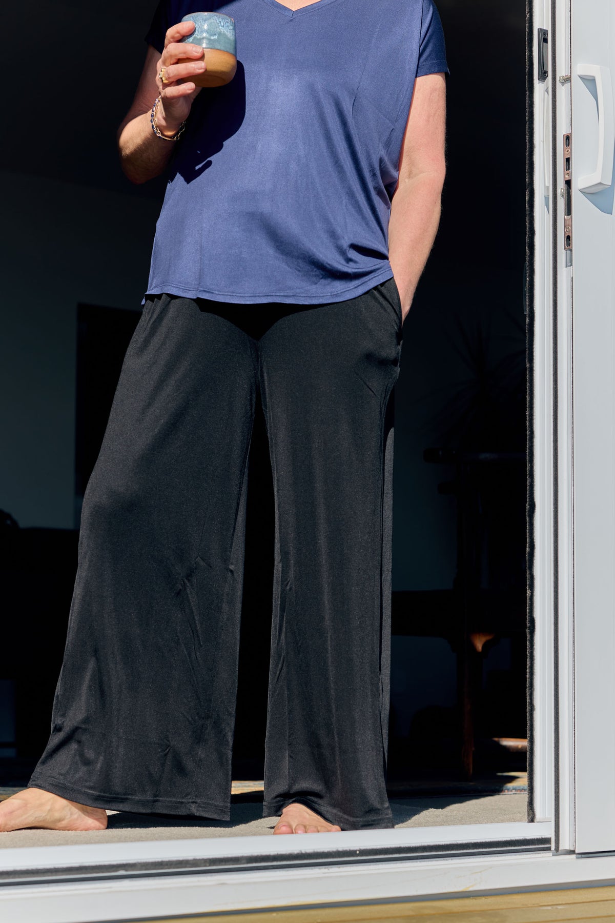 Silk Wide Leg Lounge Pants