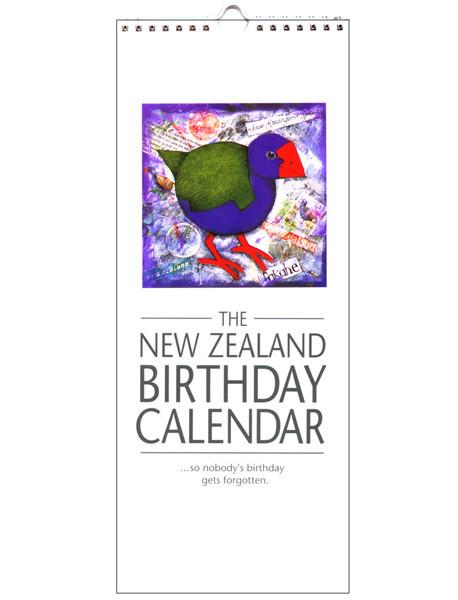 New Zealand Bird Perpetual Birthday Calendar